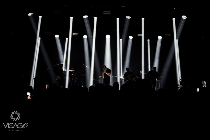 Live event stage lighting captured for a cinematic event recap